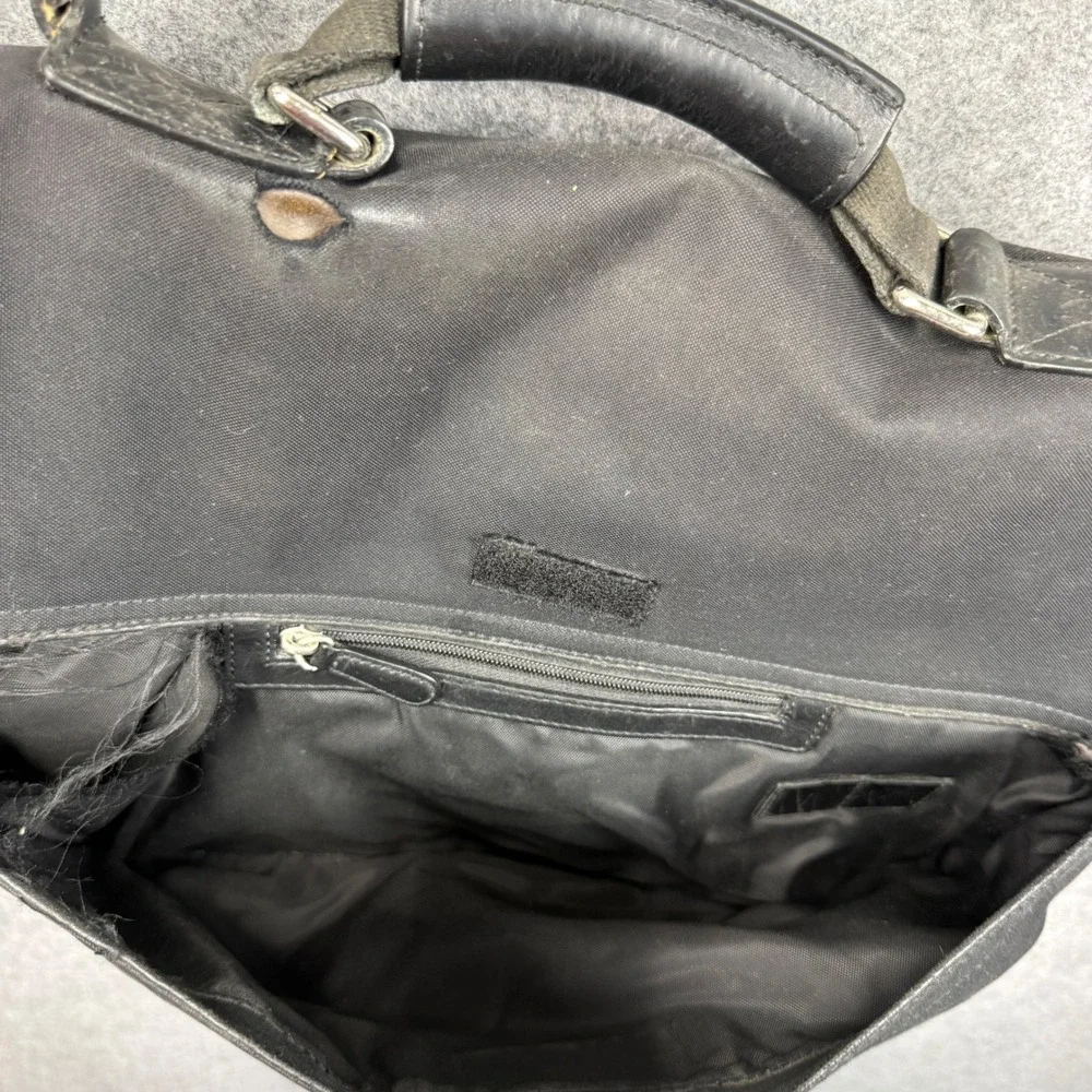 Coach Black Nylon Leather Messenger Bag Briefcase Laptop Bag 6410 Mens‎ Womens